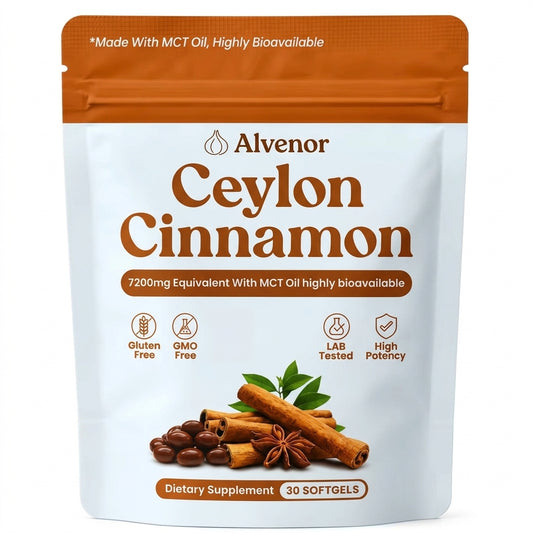 Bolsa de Alvenor Canela Ceylon 7,200mg con aceite MCT