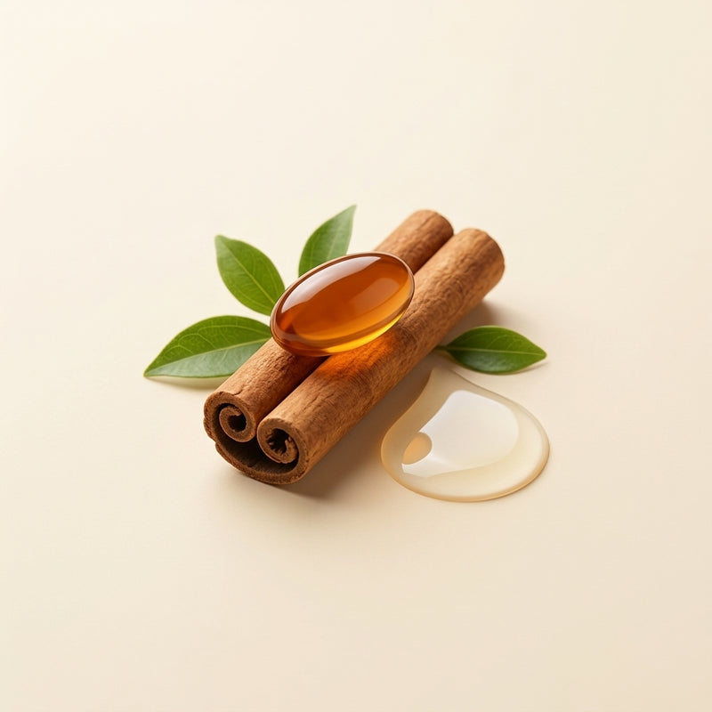 Cápsula de canela sobre una raja de canela Ceylon